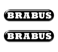 SANNITOU Auto Emblème Logo pour Smart Brabus,Voiture Avant Pare-Chocs Arrière Tronc Emblème Autocollant Accessoiresde Style Voiture,B