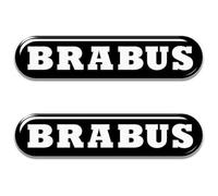 SANNITOU Auto Emblème Logo pour Smart Brabus,Voiture Avant Pare-Chocs Arrière Tronc Emblème Autocollant Accessoiresde Style Voiture,B
