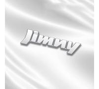 SANNITOU Auto Emblème Logo pour Suzuki Jimny,Voiture Avant Pare-Chocs Arrière Tronc Emblème Autocollant Accessoiresde Style Voiture,Silver