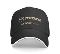SANNITOU Casquette de Baseball Chapeau Unisexe pour MX 5 Mazdas MX-5, Voiture Chapeaux Ajustable Casquette de Sport de Plein air Cadeaux, Taille Unique,OneSize-Black