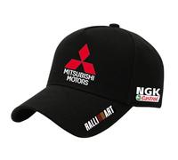 SANNITOU Casquette de baseball réglable pour homme et femme Mitsubishi - Taille unique - Avec logo de voiture - Taille unique - B