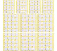 SANNIX 400 Pièces Autocollants de Mèche de Bougie, Résistants à la Chaleur, Diamètre 2 cm, Jaune, Taille : 2 cm de diamètre, 1 mm d'épaisseur, Indispensable pour Les Bougies Maison