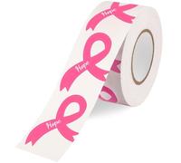 SANNIX 500 autocollants contre le cancer du sein, autocollants en ruban rose pour la sensibilisation au cancer du sein, accessoires roses contre le cancer du sein