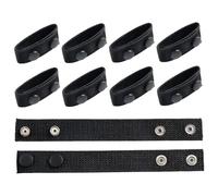 SANNIX Lot de 10 Supports de Ceinture en Nylon résistant avec Double Boutons-Pression pour Fixation de Ceinture Tactique