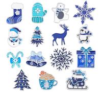 SANNIX Lot de 15 épingles à épingles, épinglettes en émail pour décoration de Noël, cadeau souvenir, 3.94 IN, Métal, Pas de gemme