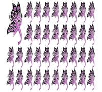 SANNIX Lot de 60 broches de sensibilisation à la violence domestique en forme de papillon, pour événements caritatifs, campagnes de collecte de fonds - Violet