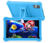 SANNUO Tablette Enfants 7 Pouces Android Tablette Éducative Enfant avec Écran HD, 8Go RAM+64Go ROM(TF 256Go), Contrôle Parental, Bluetooth, WiFi, Tablettes pour Enfants avec Étui Antichoc EVA (Bleu)