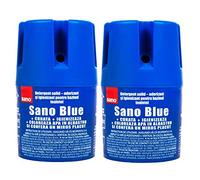 Sano Bleu Nettoyant Ménager Toilette Cuvette WC Tablette Chimique Bloc Colore l'eau 150 gr ( Blue Lot de 2 )