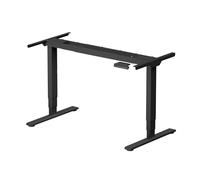 SANODESK EC4 Plus Bureau Assis Debout Électrique à 3 Colonnes avec 2 Moteurs,Bureau Réglable en Hauteur, Panneau Clavier Contrôle à Fonctions Mémoires,Grand Système Anti-Collision, Noir