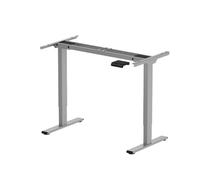 SANODESK EK2S Bureau Électrique Assis Debout Réglable en Hauteur Piètement en Acier à 2 Colonnes, avec Télécommande Écran Tactile de 4 mémoires, Gris