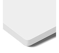 SANODESK Plateau Stable de 140x80x2,5cm - Planche Rectangulaire Angle Droit pour Cadre Réglable en Hauteur (Blanc)