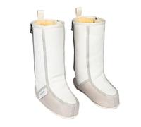 Sanofell by Werner Christ Salinas Bottes de lit et chaussons en peau d'agneau médicale avec semelle antidérapante, avec fermeture éclair, lavable en machine, prophylaxie des escarres, naturel, 39 EU