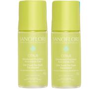 Sanoflore 24h Citrus Déodorant Fraîcheur Anti-Traces Peaux Sensibles Bio Roll-On 2x50ml