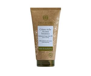 Sanoflore Crème Riche Aciana Botanica - Crème Hydratante Visage Riche Certifiée Bio - Hydratation 48H - Acide Hyaluronique Naturel - 50 ml