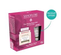 Sanoflore Duo Reines Rose Éclat, Coffret Anti-Âge Global, Crème Visage et Yeux Bio, 15ml + 15ml