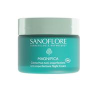 Sanoflore - Magnifica - Crème nuit anti-imperfections puissante - Réduit boutons, points noirs et brillances - Peau lissée et purifiée au réveil - bio - 50 ml