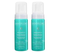 Sanoflore Magnifica Mousse Nettoyante Anti-imperfections Bio - Visage Pour Peaux Mixtes à Grasses, lot de 2 x150 ml
