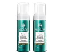 Sanoflore Magnifica Mousse Nettoyante Anti-Imperfections Bio - Visage - Peaux Mixtes à Grasses - Huiles Essentielles & Menthe Poivrée - Certifiée Bio - Vegan - Lot de 2 x150 ml