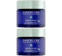 SANOFLORE Merveilleuse Crème Nuit Anti-Rides Pour La Peau 2x50 ml