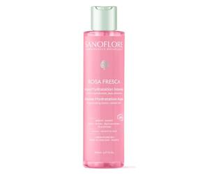 Sanoflore Rosa Fresca Aqua Hydratation Intense Bio - Lotion Visage Peaux Sensibles - Éclat Immédiat & Hydratation 48h - Rose de Damas & Acide Hyaluronique Naturel - 200 ml