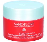 Sanoflore SUBLIMA Masque Capillaire Réparateur Bio, Collagène, Rétinol et Kératine Vegans, Huile de Ricin