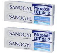 Sanogyl Soin Bi-Fluor Prévention Caries Dentifrice Dentifrice(S) 2x150 ml