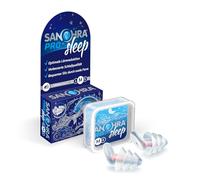 SANOHRA pro sleep Bouchons d'oreilles pour le sommeil, taille M, pour adultes, fabriqués en Allemagne, protection contre le bruit réutilisable pour la nuit, les voyages et le repos détendu