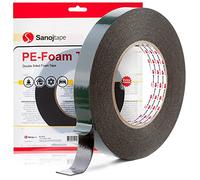 Sanojtape Ruban Adhésif Extra Fort Double Face 19mm x 10m Noir Multifonctionnel Montage Adhesif pour Bureaux Maison Voitures Réparation Fixant DIY & Extérieur