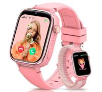 Sanorum Montre Connectée Enfant AVCE GPS/Appels Vidéo/Téléphone/SOS, Rosa | 4G Smartwatch Enfant avec Chat Vocal, Carte SIM, Mode Classe, Podomètre, Réveil, Étanche IP68, Dormir, Chronomètre, Cadeau