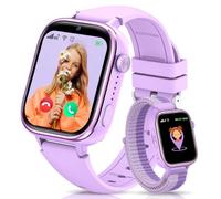 Sanorum Montre Connectée Enfant AVCE GPS/Appels Vidéo/Téléphone/SOS, Violet | 4G Smartwatch Enfant avec Chat Vocal, Carte SIM, Mode Classe, Podomètre, Réveil, Étanche IP68, Dormir, Chronomètre, Cadeau