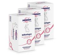 sanosan Coussinets allaitement respirants et doux - 3x Paquet de 30 - coussinet allaitement invisibles très absorbants - allaitement coussinet jetables- Protection optimale d'allaitement