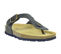 Sanosan Geneve Leather Black Womens Designer Thong Sandals 6 6