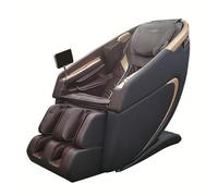 Sanotechnik Medora Fauteuil de massage de luxe avec SL Track, Zero Gravity, fonction chauffante, Bluetooth, anthracite/marron, 143 x 75 x 114 cm, 89 kg