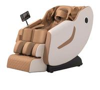 Sanotechnik WELLORA Fauteuil de massage beige Zero Gravity avec fonction chauffante, massage par compression d'air, massage des yeux, écran tactile LED de 7", Bluetooth, 3 niveaux d'intensité