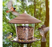 SANOTO Mangeoire Oiseaux Exterieur Suspendue,Maison Oiseaux Exterieur du Jardin Balcon résistant aux intempéries Mangeoires pour Oiseauxs Sauvages