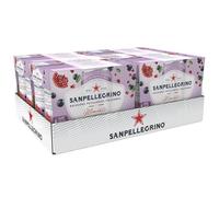 SANPELLEGRINO Momenti boisson gazeuse aromatisee grenade cassis - 4 packs de 6x33cl