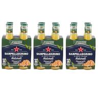 San Pellegrino Chinotto Lot de 24 boissons sans alcool + bouteille en verre jetable Tonica Rovere 20 cl