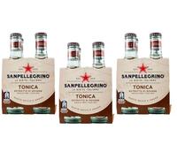 San Pellegrino Chinotto Lot de 24 boissons sans alcool + bouteille en verre jetable Tonica Rovere 20 cl