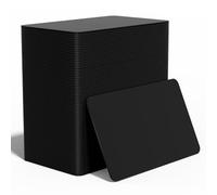 SANPOPO Lot de 100 cartes NFC vierges NTAG215 NFC - Noir, 13,56 MHz, 504 - Mémoire octet, cartes ISO programmables pour domotique, contrôle des appareils intelligents et plus encore