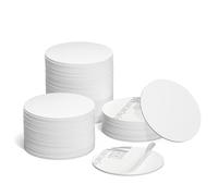 SANPOPO Lot de 100 puce NFC NTAG215 blanches Carte NFC tag nfc avec dos adhésif pour une fixation facile