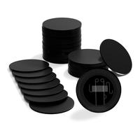 sanpopo Lot de 50 cartes NFC 215 étiquettes programmables en PVC NTAG215 rondes de 25 mm, mémoire de 504 octets pour iPhone Android et tous les appareils compatibles NFC