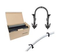 Sanpro Lot de 1000 agrafes pour tuyau chauffant pour chauffage au sol (support de tuyau chauffant, support de tuyau, chauffage au sol, chauffage mural)