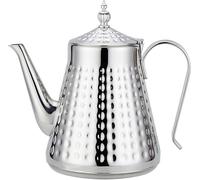 SANQIAHOME Théière en acier inoxydable 1650ml avec infuseur amovible,Théière vintage,argent