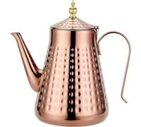 SANQIAHOME Théière en acier inoxydable 1800ml avec infuseur amovible,Théière vintage,Cuivre