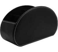 SANQIANWAN Boîte de stockage en cuir multifonctionnelle pour le bureau pour le rangement d'articles de papeterie, crayons/stylos, téléphones portables, cartes de visite, notes, télécommandes