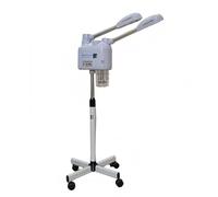 Sanqiao Vaporisateur professionnel pour le visage, 2 en 1, à double jet chaud et froid, hauteur réglable pour la maison et le spa, blanc