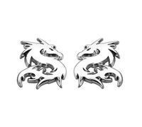 SANQIUTOU Avant Arrière Capot Emblème de Voiture pour Audi A4 B9 B8/A5 F5 8T 2009-2024 2025, Autocollant de Voiture, Arrière Queue Tronc Emblème Étiquetage Stickers,Silver