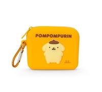 Sanrio 357766 Mini pochette en silicone, pompompurine, petits articles, pochette cosmétique, porte-monnaie