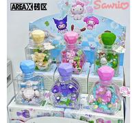 Sanrio bloc de construction fleur amour elfe Hello Kitty Kuromi ma mélodie bouteille de parfum cannelle petites particules assemblage modèle cadeau Hello Kitty