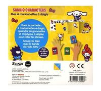 Sanrio Characters - Mes 4 Marionnettes À Doigts - Avec Un Décor Et Des Stickers